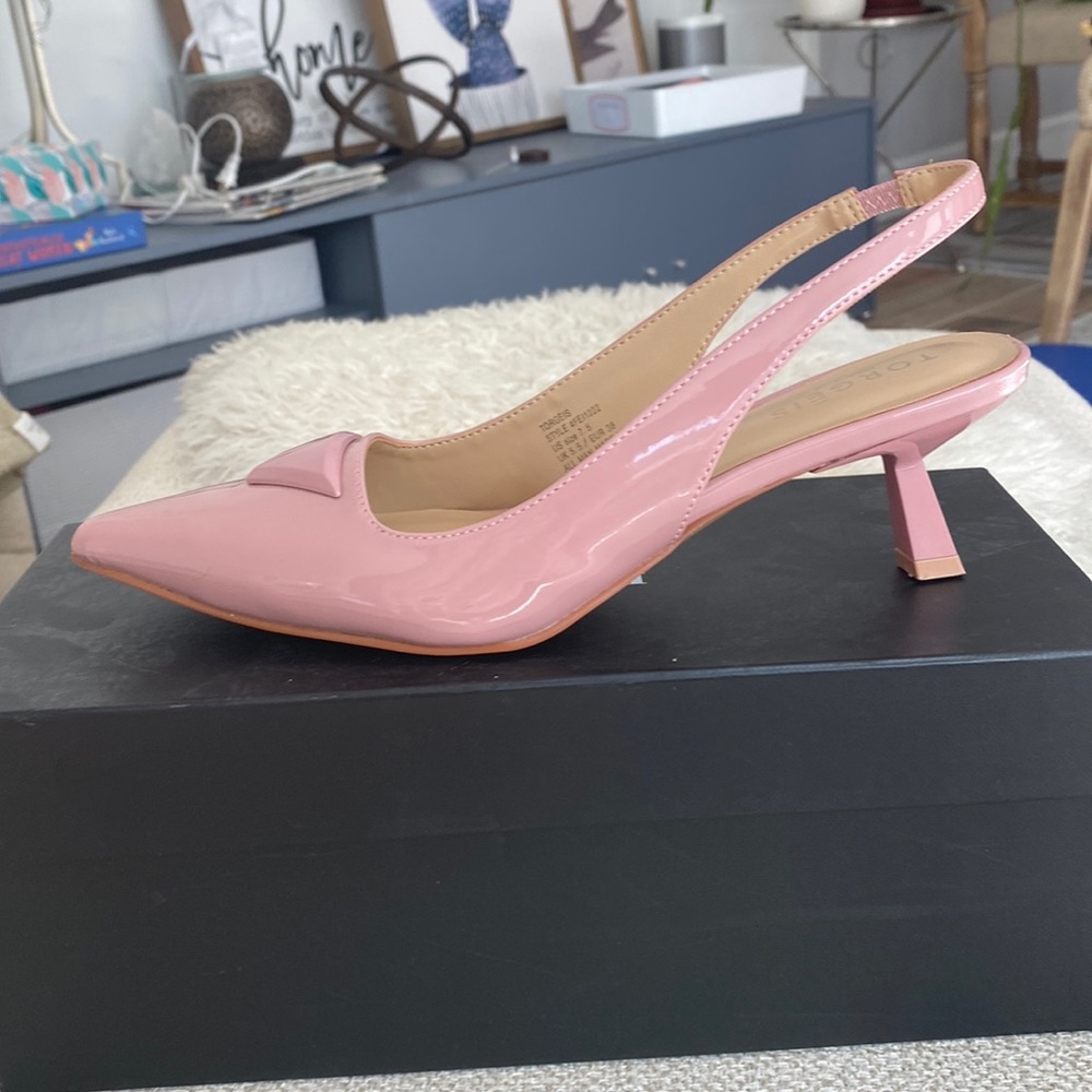 Torgeis - Pink kitten slingback